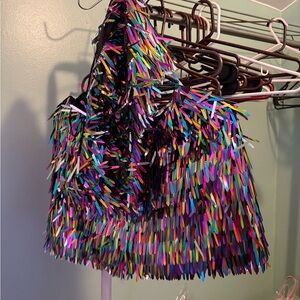 Forever 21 Colorful Fringe Top